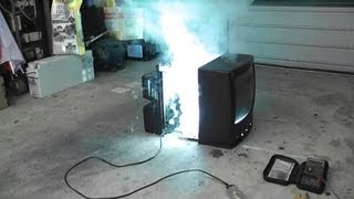 TV overvolting at 600 Volts AC [upl. by Ozzy474]