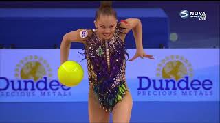 Anastasia Salos BLR  Ball QAA  37th European Championships 2021  26800 [upl. by Scholem]