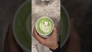 matcha latte loveramics matchalatte matcha latteart [upl. by Aikemat648]