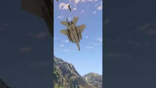 Fighter Jet F15 Eagle Dropped Millions Cluster Missiles amp Crash GTAV shorts [upl. by Anima584]