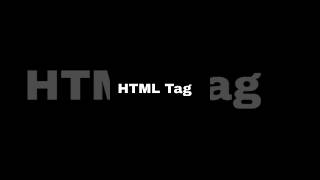 HTML Tag trending codeing shortviral programming codecoding code html tags [upl. by Tomi]