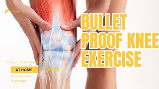 Knee Strengthening Exercise at Home no equipment bodyweight [upl. by Nobe727]