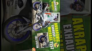 46 kmpl with Akrapovic Exhaust in R15Manorousmr telugumotovlogs automobile motorcycle akrapovic [upl. by Krishnah704]