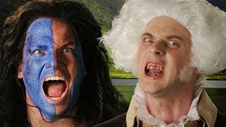 George Washington vs William Wallace Epic Rap Battles of History [upl. by Sirdna]