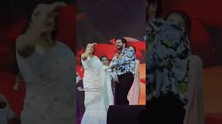 Dulquer Salmaan amp Ritika Singh 💛 live dance aishwaryalekshmi kingofkotha kalapakkaara danceshort [upl. by Westland]