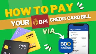 BPI Credit Card Payment Thru BDO  How Pay Your BPI Credit Card Billing Statement in 5 Minutes [upl. by Eelidnarb]