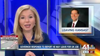 Report Brownback may leave Kansas for UN position [upl. by Bridgid]