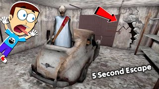 Escape Granny House from 5 Second  Granny Secret Glitches 😬  Shiva and Kanzo Gameplay [upl. by Malissia1]