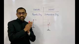 Difference between Unfurling and Hoisting National Flag [upl. by Arvind]