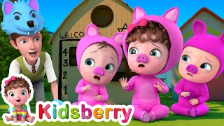 Three Little Pigs  Kidsberry Nursery Rhymes amp Baby Songs [upl. by Adnuhsed]