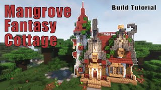 Mangrove Mud Cottage Minecraft  Mangrove Build Tutorial [upl. by Yelsnik]