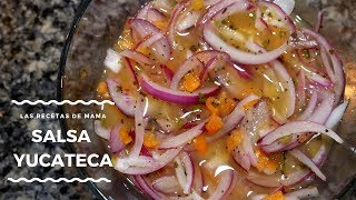 🟢 Spicy Onion Salsa  Yucatecan Salsa Salsa de cebolla con Habanero [upl. by Annig]