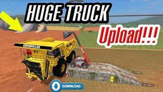 Farming Simulator 17 XXL DUMP TRUCK Caterpillar 797B Mod Upload Failed🤔😣 [upl. by Yemirej]