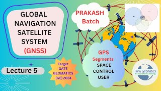 PRAKASH Batch  GNSS Lecture 5 In English GPS segments Space Control and User segment [upl. by Meghann]