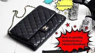 Chanel Bags How to quickly authenticate a handbag [upl. by Einhorn]