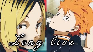 Haikyuu  Karasuno amp Nekoma Dumpster Battle  Long Live AMV [upl. by Atnwahs876]