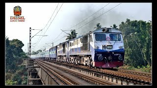 RAREST OF RARE  TWIN WDP 3A LOCOMOTIVES Both on POWER  WDP 3A MULTIPLE UNIT  Indian Railways [upl. by Bobette]