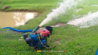 Water Pumping Out From A Dugwell By Using 5Hp China Water Pump [upl. by Etolas555]