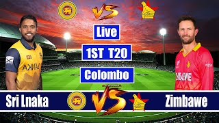 🔴Live Sri Lanka Vs Zimbabwe 1st T20 2024  Live Commentary amp Scores [upl. by Call]