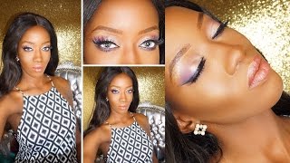 Makeup tutorial à venir   Avantgoût de mon Smokey Eyes violet façon Cat Eyes [upl. by Aemat]