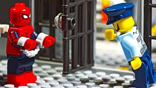 Lego Spiderman Prison Break [upl. by Ecital145]