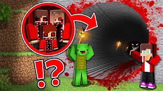 JJ and Mikey found THE SCARY TUNNEL OF JJS FAMILY in Minecraft Challenge  Maizen [upl. by Anod]