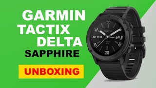 Garmin Tactix Delta Sapphire Unboxing HD 0100235701 [upl. by Baudin]