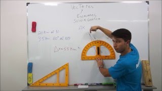 Suma Gráfica de Cantidades Vectoriales y Escalares  Ejercicio Resuelto [upl. by Lekcim]