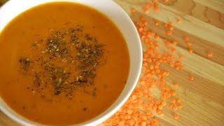 Recette de Soupe à lentille rouge [upl. by Nevram560]