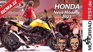 HONDA EICMA 22  Die neuen Motorräder von Honda auf der Eicma 2022 [upl. by Narton]