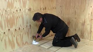 How to install a shower tray onto joists super low level shower [upl. by Peckham]