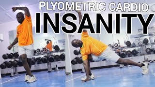 INSANITY PLYOMETRIC CARDIO WORKOUT 💧 ⚡️🔥 [upl. by Heyra]