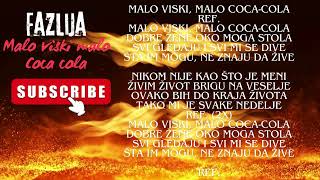 Fazlija  Malo viski malo Coca cola KARAOKE [upl. by Fanny]