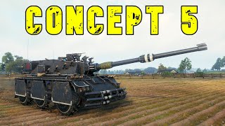 World of Tanks Concept No 5  7 Kills 115K Damage [upl. by Kallman]