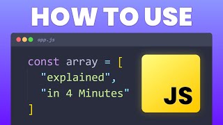 JavaScript Arrays Crash Course Tutorial for beginners [upl. by Brook413]