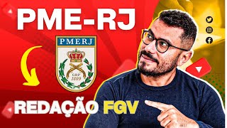 PMERJ MODELO PRONTO DE REDAÇÃO  FGV 2024 [upl. by Karita]