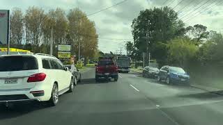 Drive from Takapuna to Glenfield Mall Auckland city New Zealand [upl. by Acinnej]