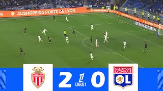 AS Monaco contre Lyon 20  Ligue 1 McDonalds 202425  Résumé de Match [upl. by Debbee]