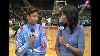 Angel McCoughtry amp LaChina Robinsons Atlanta Dream halftime interview September 2012 [upl. by Stanford]