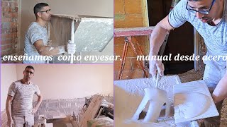 Enseñamos como enyesar manual desde acero y tutorial de las herramientas que uso de yeso [upl. by Nilak]