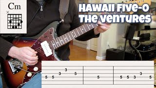 Hawaii Five0 cover with tabs and chords [upl. by Leupold]