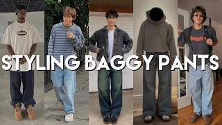 Styling Baggy Jeans  Mens Spring Outfit Ideas  Mens Fashion Style Guide Streetwear Blog 2023 [upl. by Naitsihc]