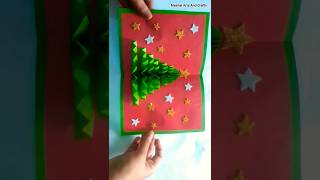 How to Make a Christmas Card  Christmas Tree Card  Paper Craft 1 [upl. by Cheston11]