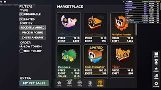 Roblox  Pet Market  Sols RNG TimeBoring Game 4 [upl. by Fern]