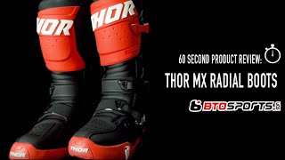 Thor MX Radial Boot  60 Second Product Review [upl. by Jeu]