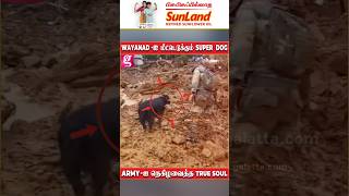 மக்களை மீட்க போராடும் SUPER DOG🔥 ARMYஐ நெகிழவைத்த TRUE SOUL🥹 Wayanad  Landslides [upl. by Christie689]