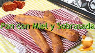 Receta muy original de pan casero con miel y sobrasada una delicia preparada en pocos minutos 😋😋😋 [upl. by Ada121]