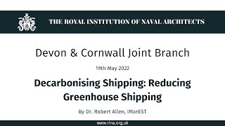 Decarbonising Shipping Reducing Greenhouse Shipping [upl. by Eleanor]