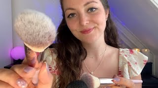 ASMR Mic Brushing amp Face Brushing on You [upl. by Inor143]