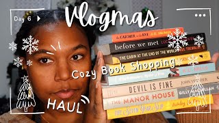 Vlogmas Day 6  Cozy Book Shopping📚 Indian Food  Book Haul [upl. by Trebo]